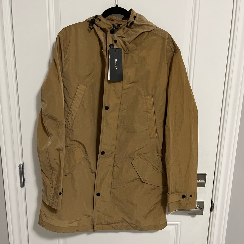 NWT - Massimo Dutti Men’s Water Resistant Trench Coat - Made in Portugal- Size L